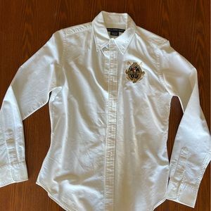 Ralph Lauren white long sleeve size 6